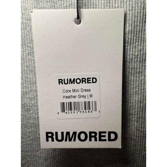 RUMORED Core Mini Dress Heather Grey NWT - Picture 4 of 5